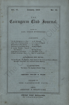 The Cairngorm Club Journal No 32 cover
